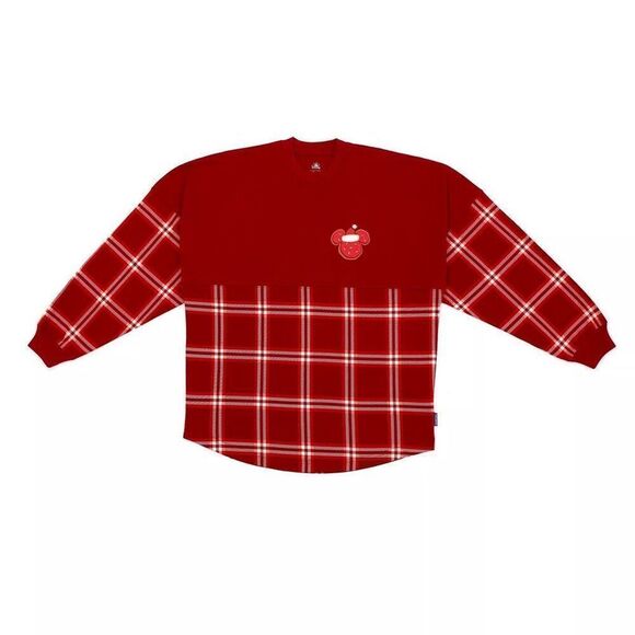 Disney Parks Spirit Jersey Women’s Mickey Mouse Season Greetings Festive Red - Picture 4 of 16
